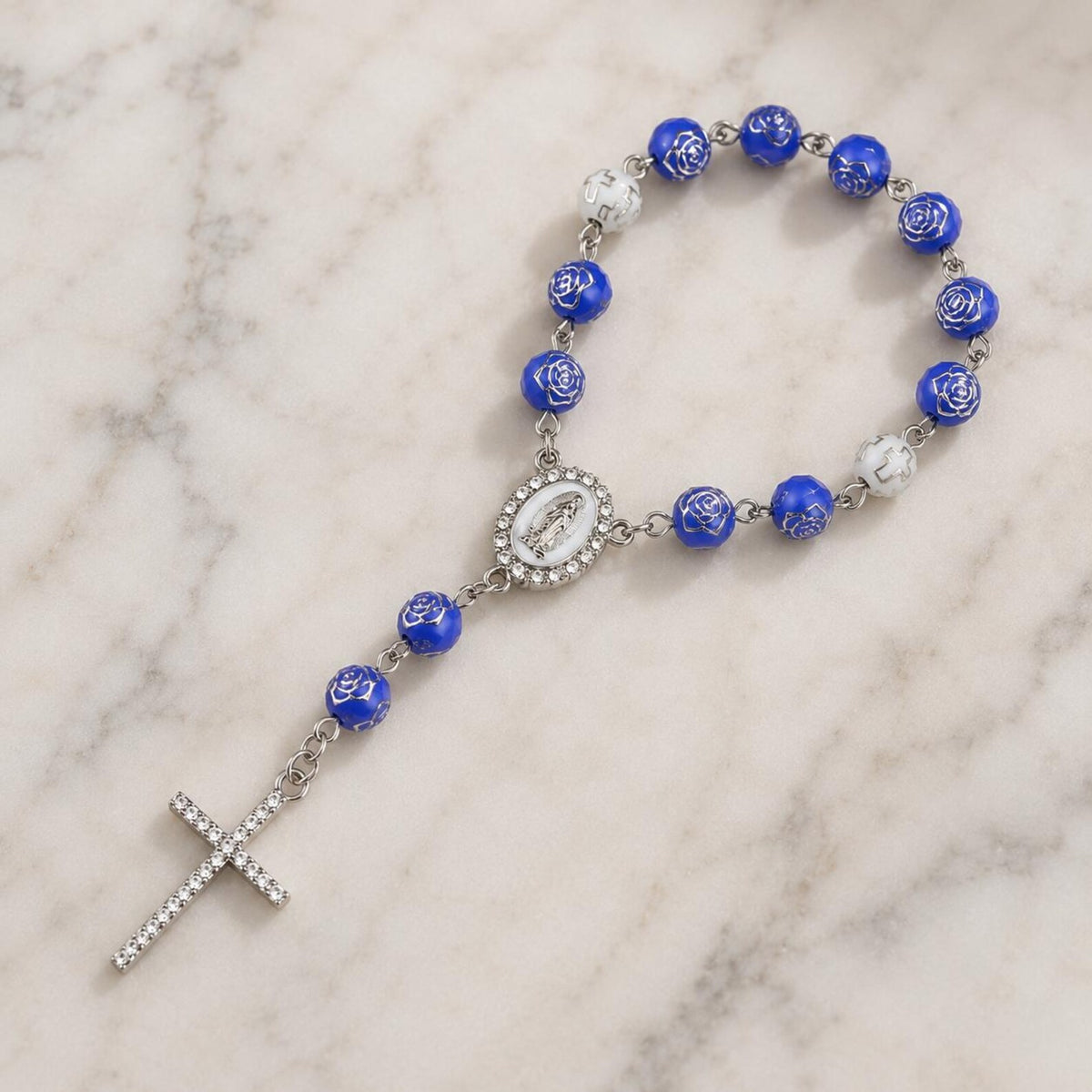 Catholic Car Rosary | Rearview Mirror Rosary | Christian Car Charm | Catholic Gift — photo 3