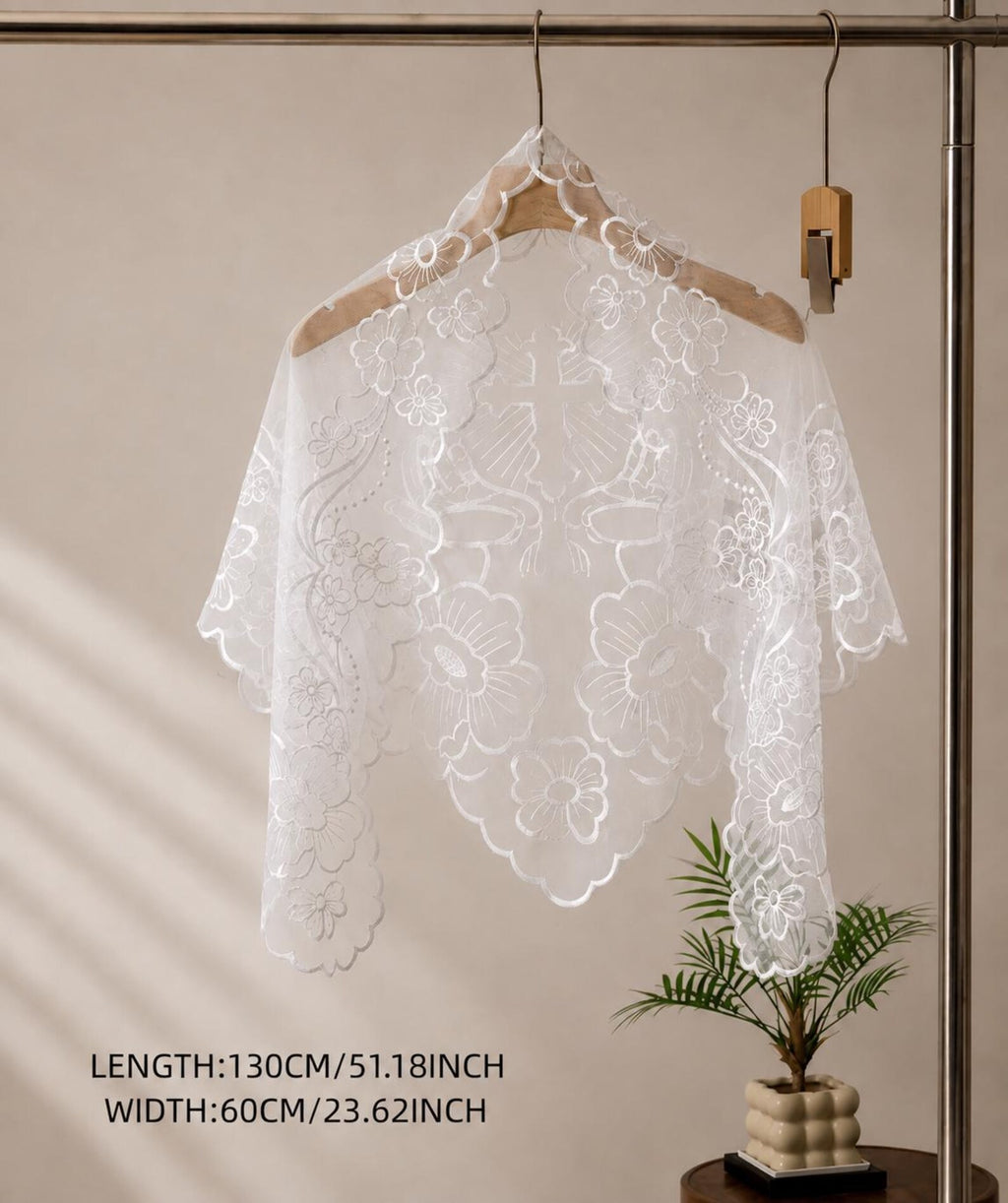 The Veronica Veil - Embroidered Mantilla — photo 8