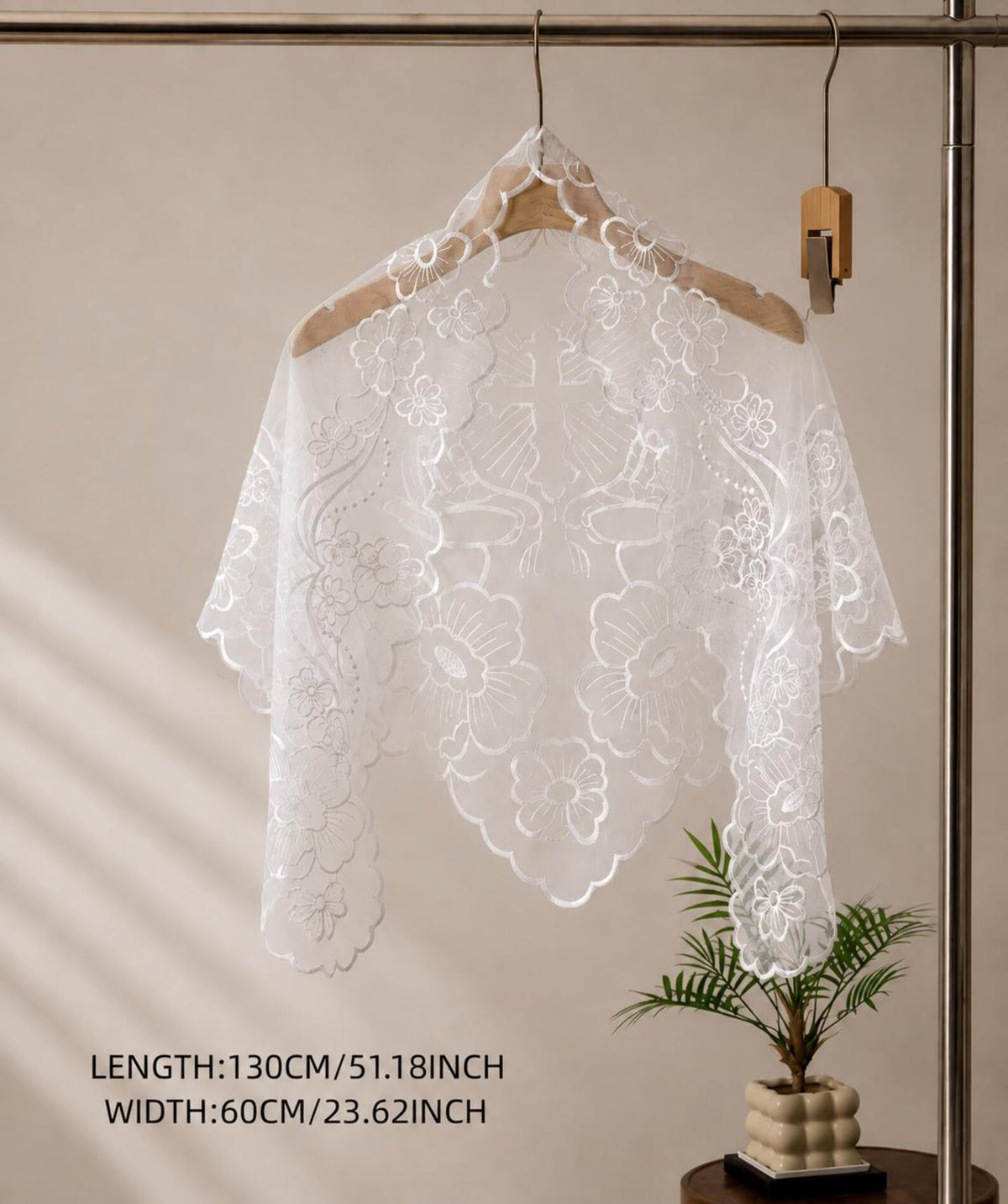 The Veronica Veil - Embroidered Mantilla — photo 8