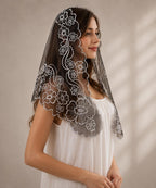The Veronica Veil - Embroidered Mantilla — photo 3