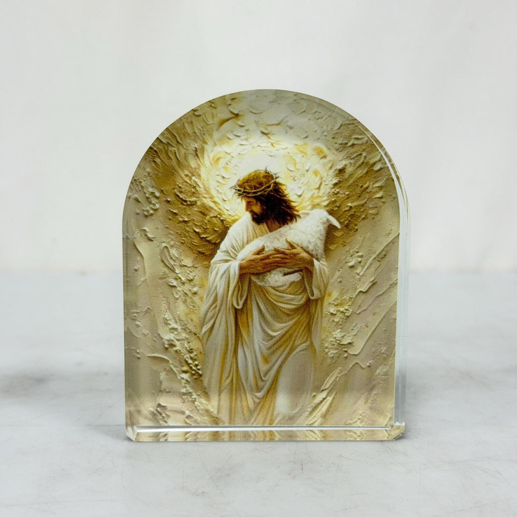 Christian Acrylic Plaque | Religious Arched Frame Decor | Faith Gift | Catholic Home Decor | Baptism and Confirmation Gift — photo 10