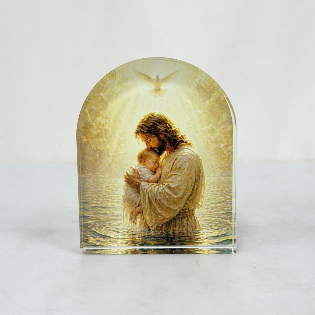 Christian Acrylic Plaque | Religious Arched Frame Decor | Faith Gift | Catholic Home Decor | Baptism and Confirmation Gift — photo 7