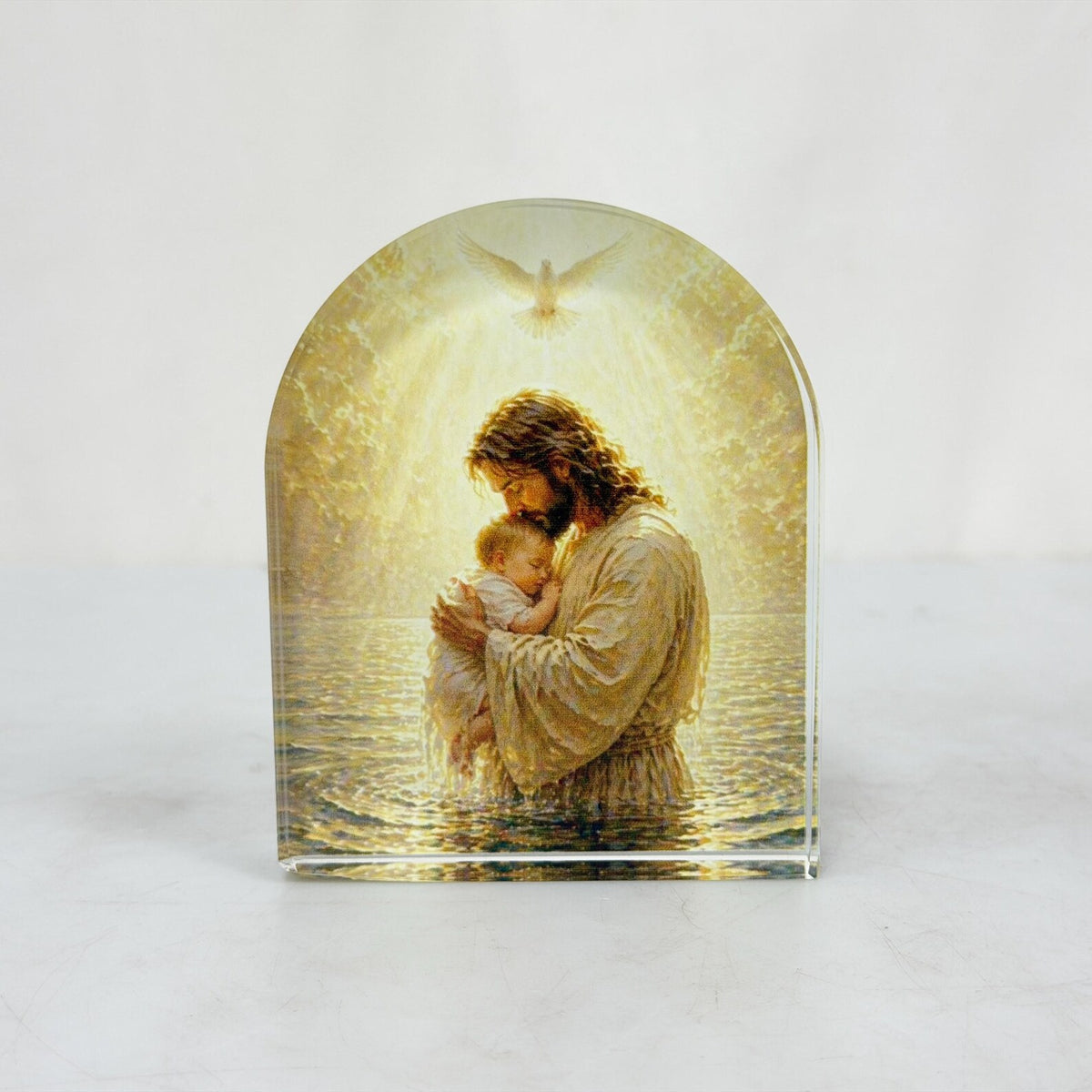 Christian Acrylic Plaque | Religious Arched Frame Decor | Faith Gift | Catholic Home Decor | Baptism and Confirmation Gift — photo 7