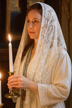Seraphina Lace Mantilla – Catholic Church Veil, Latin Mass Veil