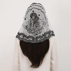Divinia Mantilla Veil – Catholic Lace Chapel Veil, Mass Head Covering