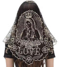 Immaculata Lace Virgin Mary Mantilla – Catholic Chapel Veil, Latin Mass Head Covering — photo 4