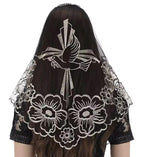 Serenity Lace Dove Mantilla – Catholic Chapel Veil, Religious Head Covering