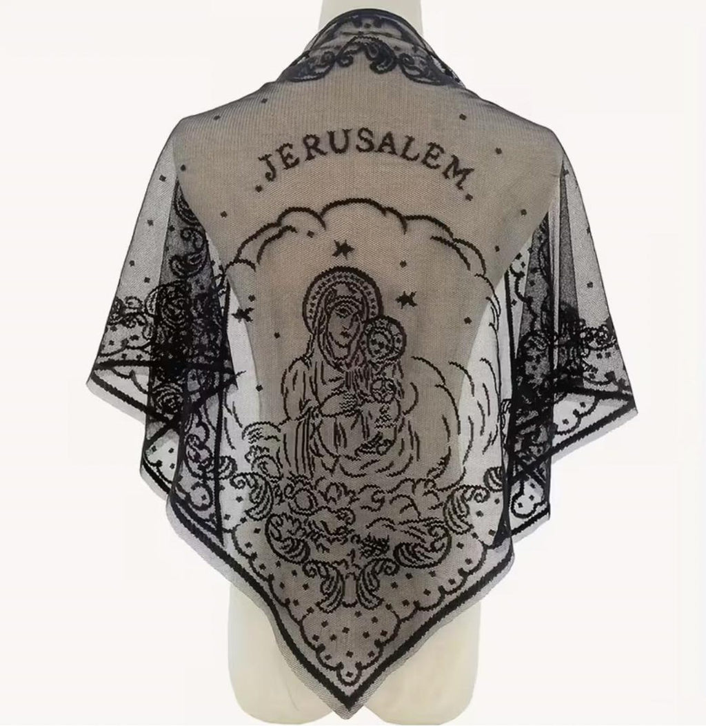 Sancta Jerusalem Veil – Catholic Lace Mantilla, Chapel Head Covering — photo 5