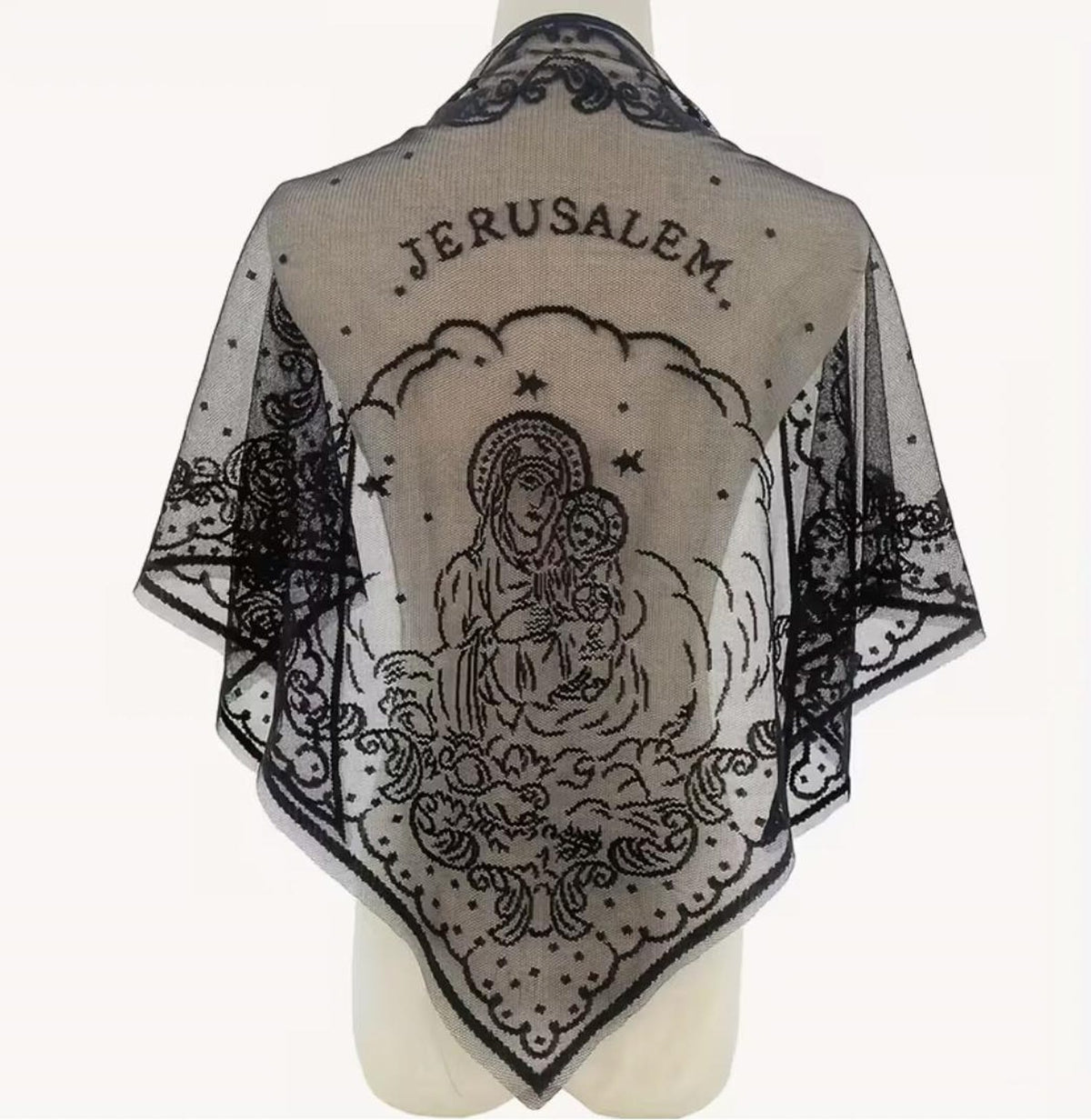 Sancta Jerusalem Veil – Catholic Lace Mantilla, Chapel Head Covering — photo 5