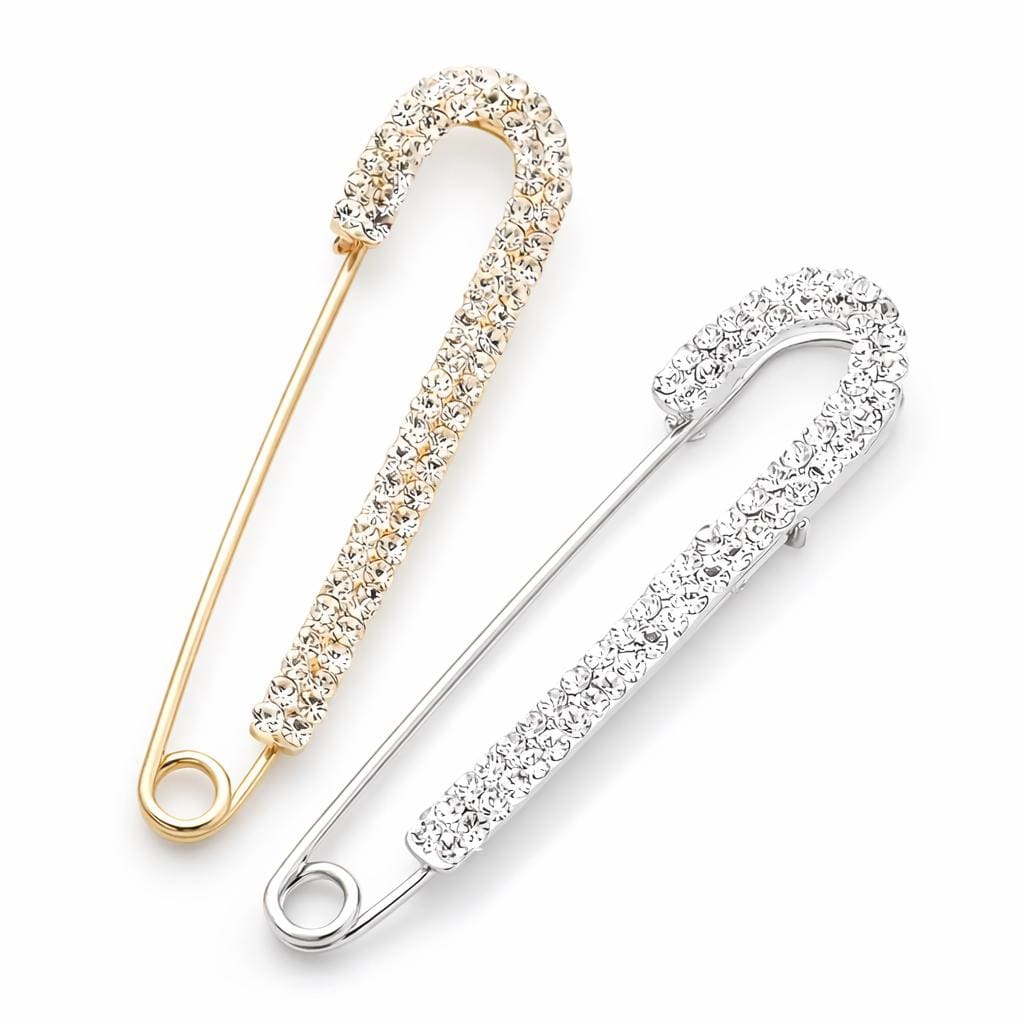Veil Pins | Crystal & Pearl | Mantilla Catholic Chapel Scarf Accessories