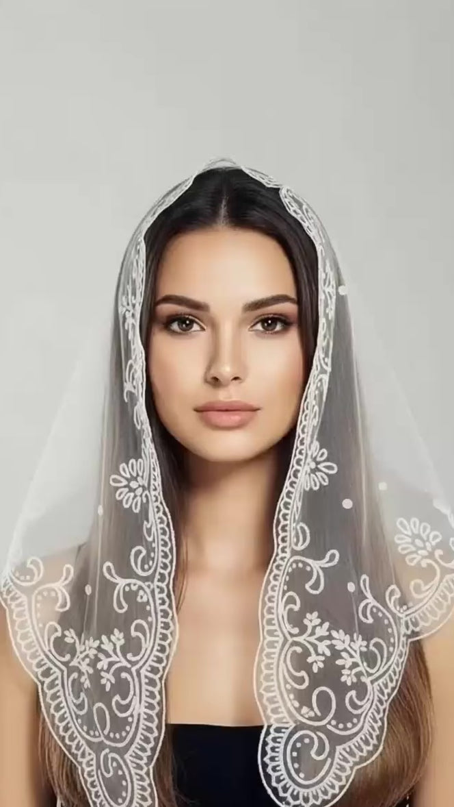 St Charbel Lace Mantilla